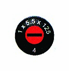 グリップエンドには先端識別用のマーク入り