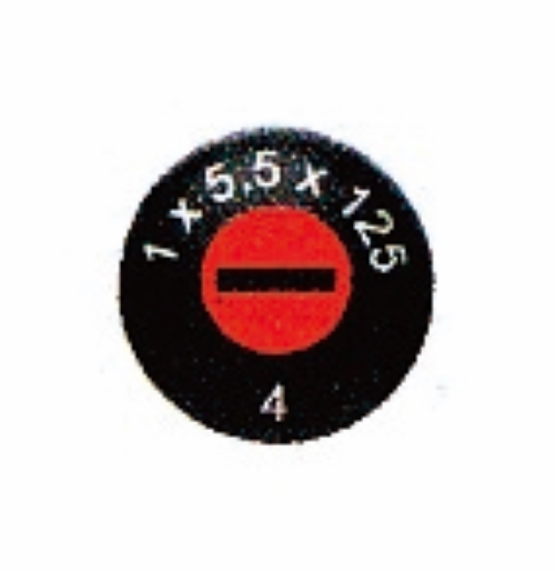 ※画像は代表画像です。\nグリップエンドに先端部のマークとサイズが表示され、種類によって色分けされています。