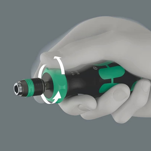 ラチェット機構により早回しすることができます。