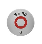 グリップエンドには先端を識別するためのマーク入り。