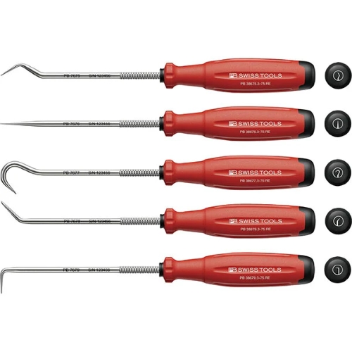 一目で確認できるグリップ：カラーコード、ねじマークおよびサイズ表示により、正しいツールを素早く手に取ることができます。\n