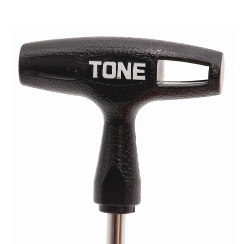 握りやすい樹脂グリップ