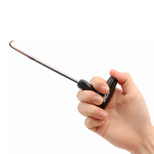 握りやすい樹脂グリップ