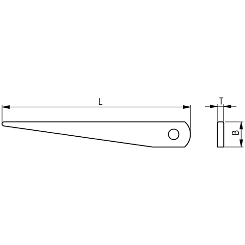 Ｌ：90mm\nＢ：12mm\nＴ：3mm