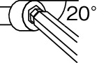 ボールポイント部は20°の角度をつける事ができます。