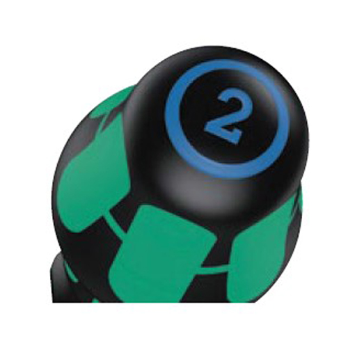 グリップエンドの識別表記でドライバーの種類やサイズが一目でわかります。