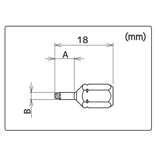 A：6mm　　B：φ5.5mm