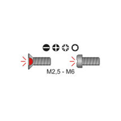 丸いネジ頭や錆びたネジ頭に最適（M2.5～M6）\n