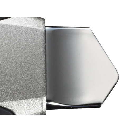 ステンレスホルダーは全面焼き入れ加工により、曲がりなどに対する強度に優れています。\nクロムメッキ仕上げにより耐摩耗性にも優れています。