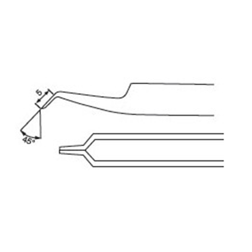 激安通販 エスコ/ESCO 110mm/R5A 逆作用ピンセット（ステンレス製） EA595AK-114 ピンセット、実験用はさみ