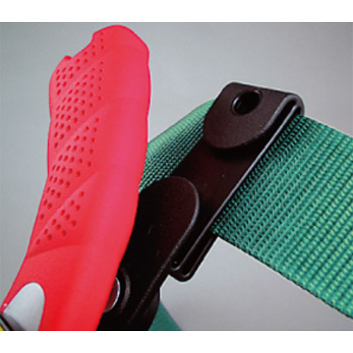 ベルトフック②\n作業ベルトを使用する場合に、ベルトを穴に通して取り付ける方法