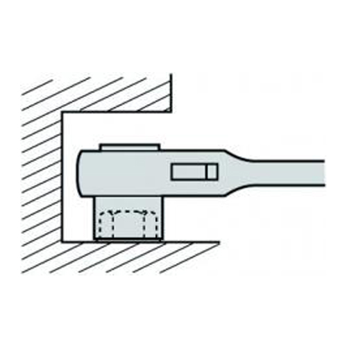 狭い凹部の締付けに最適！