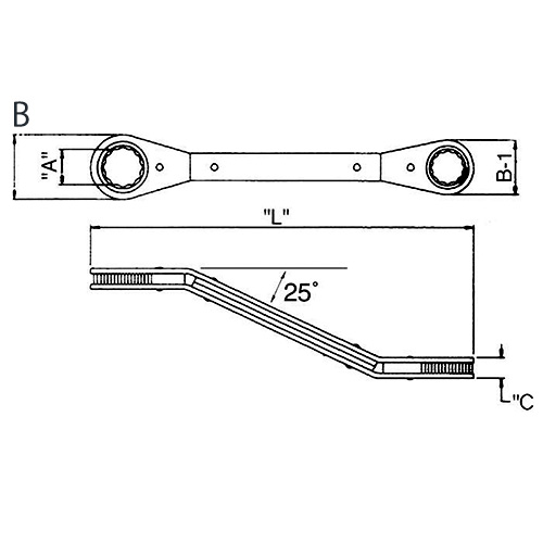 B：22.2mm　　　　B-1：19.8mm\nC：7.9mm　　　　　L：137mm