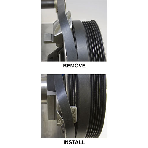 ストレッチベルトの取り付けや取り外しに最適。