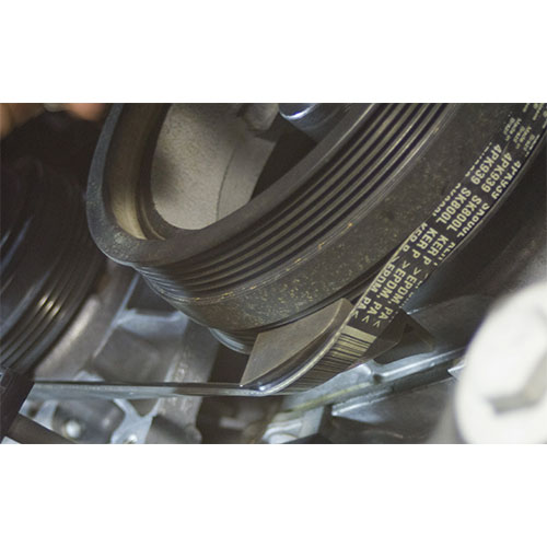 取り外しや取り付けの際、ベルトやプーリーが損傷するのを防ぎます。