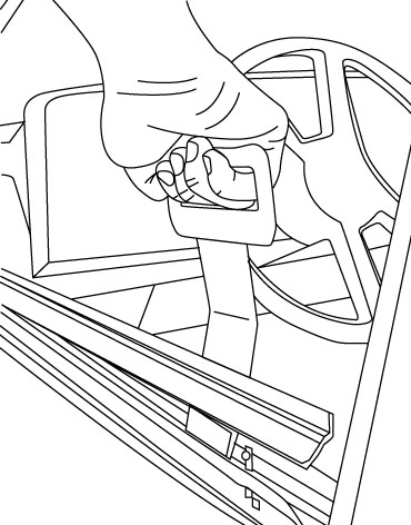 窓ガラスやモール自体を傷つけることなく、素早く取り外すことが可能です。