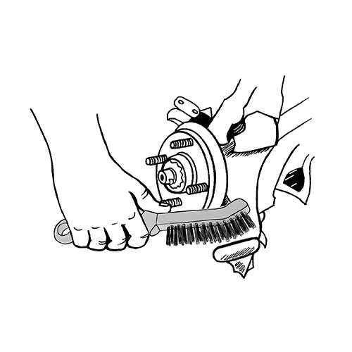 ブレーキキャリパーブラシ