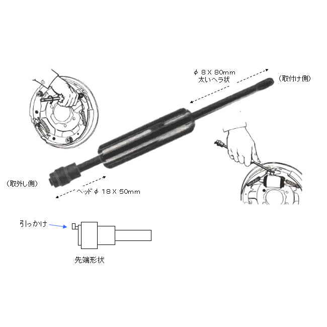 ブレーキスプリングツール