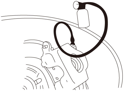 ボトルはマグネットで車体に付けられるので気泡も上げることが可能です。