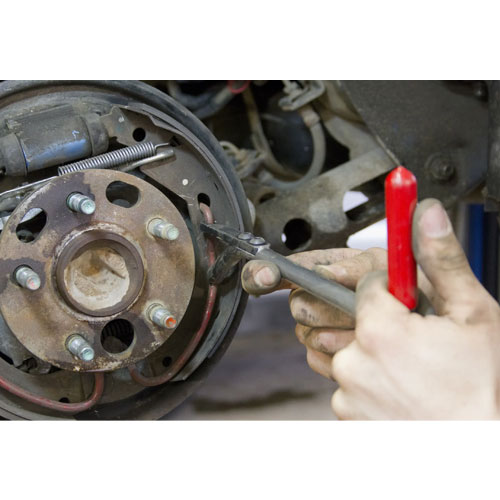 ブレーキリターンスプリングの脱着作業に