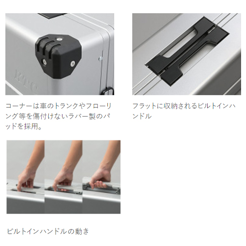 ケースは機動性に優れた両開きタイプを採用