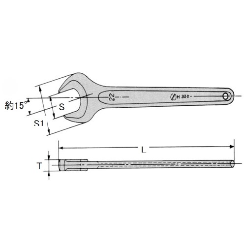 S：5.5　　S1：14　　T：3.2　　O：2.2　　L：77\n（単位：mm）