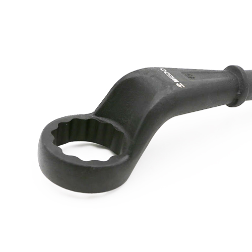 先端は円弧状の接点設計のため、ナットやレンチが削れるのを防ぎます。