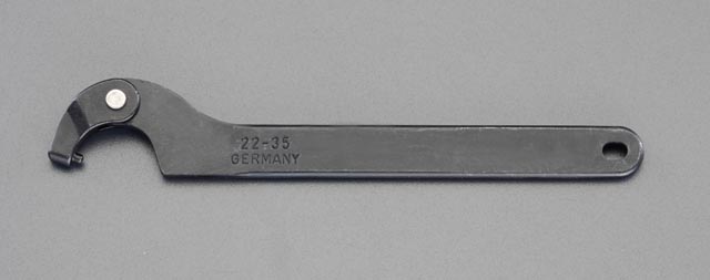 EA613XC-1A｜22- 35mm 自在フックレンチ(ﾋﾟﾝ型)｜株式会社エスコ