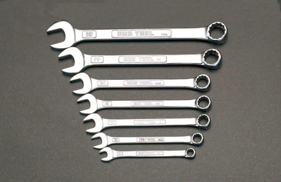 ☆☆ エスコ ESCO 8-19mm/10本組 片目片口スパナ EA684AA-3 [2-1523780] ESCO エスコ 片目片口スパナ 10本組⁄8-22mm EA614H-1 1セット