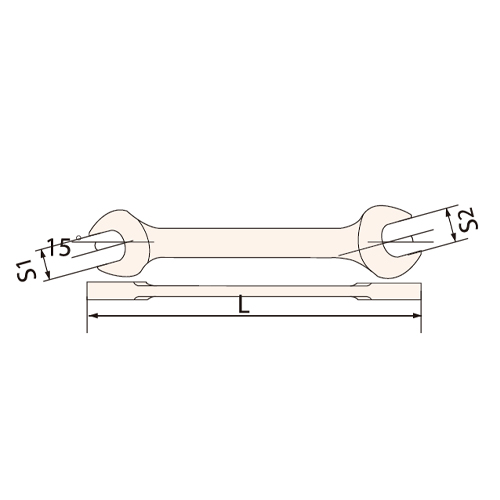 S1：7mm　　S2：9mm　　L：135mm