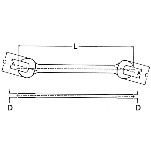 A：10mm/11mm\nC：20.6mm/23.8mm\nD：5.2mm/5.6mm\nL：146mm