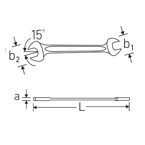 a：6.7mm　 L：220mm\nb1：40mm　 b2：42.5mm