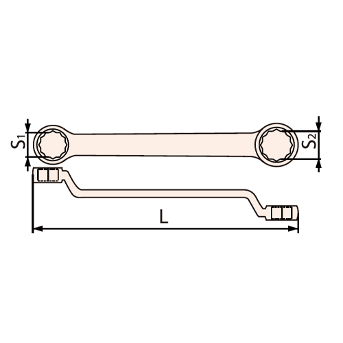 S1：10mm　　S2：12mm　　L：140mm