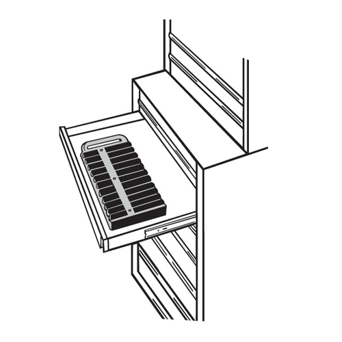 底面のラバーフットが工具箱への傷を防止。