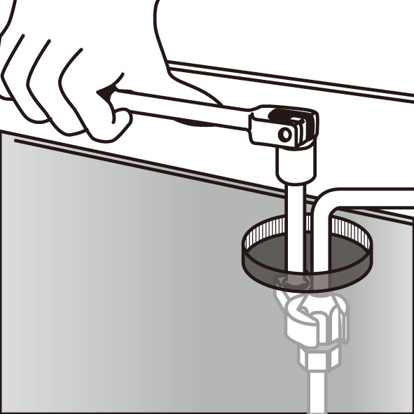 ★ソケットやレンチ類の入らない、奥まった場所の作業に。