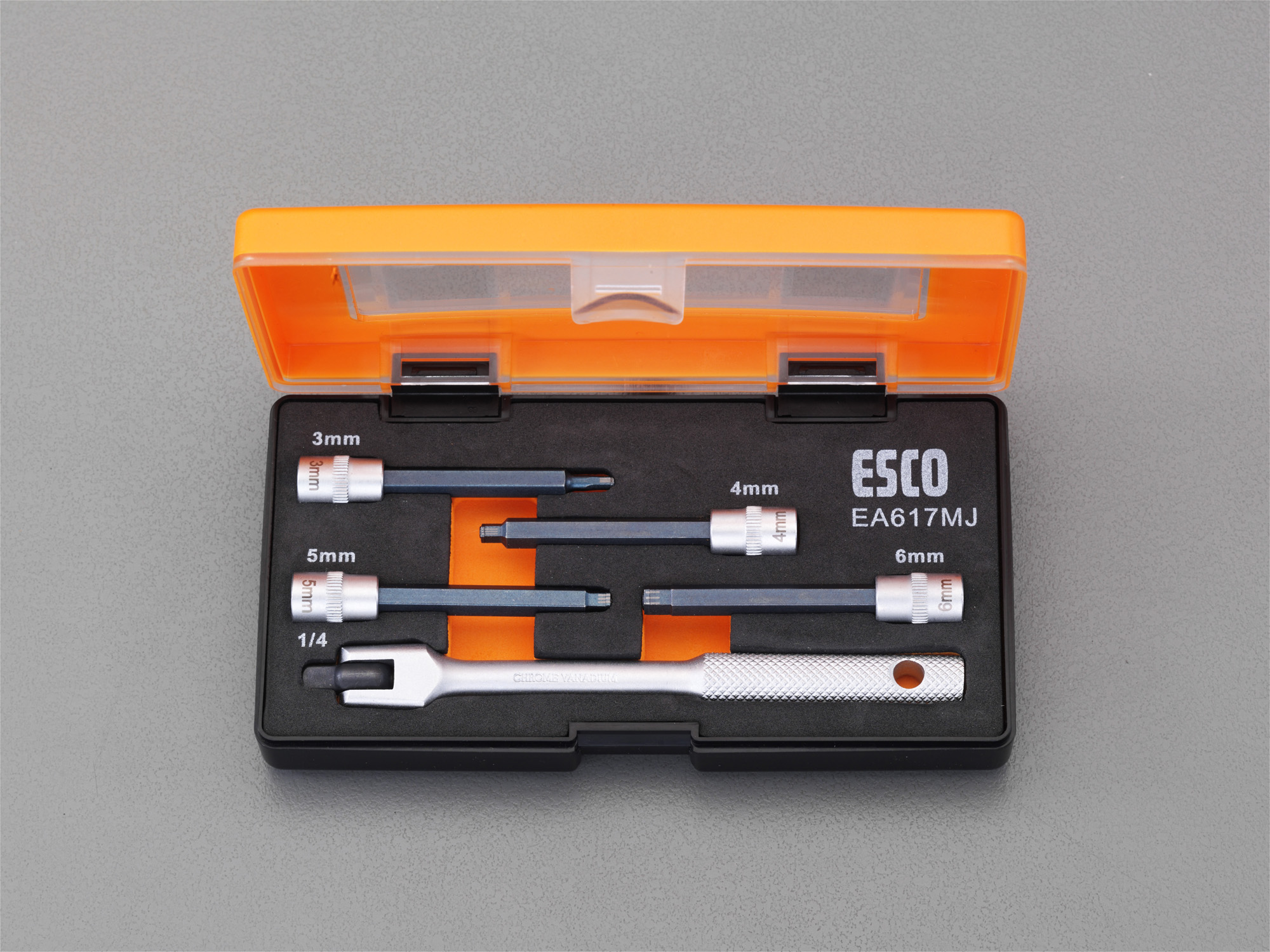 オンラインショップ】 ESCO 電動工具 60個組 工具セット 3 8” エスコ