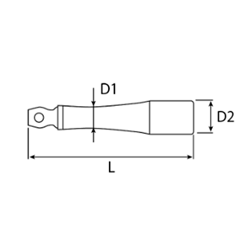 D1：8㎜　　　D2：12㎜　　　L：150㎜