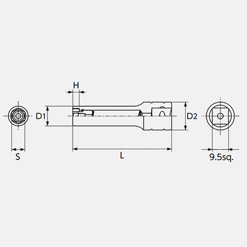 D1：18.7mm　D2：18mm　H：6.5mm