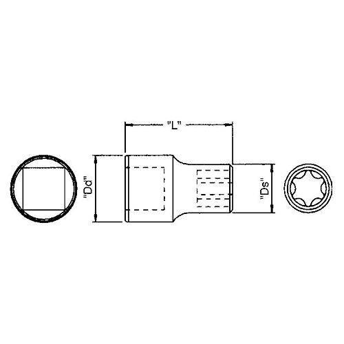 Dd：12.7mm　　　Ds：10.3mm\nL：27mm