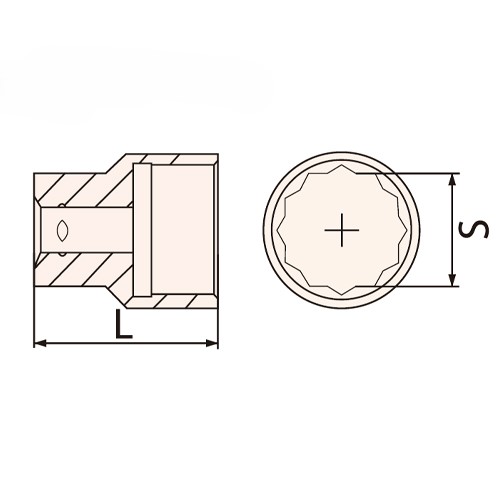 S：8mm　　L：40mm　　