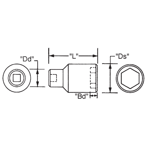 L：46.0mm　　BD：23.8mm\nDS：38.1mm　　DD：28.2mm