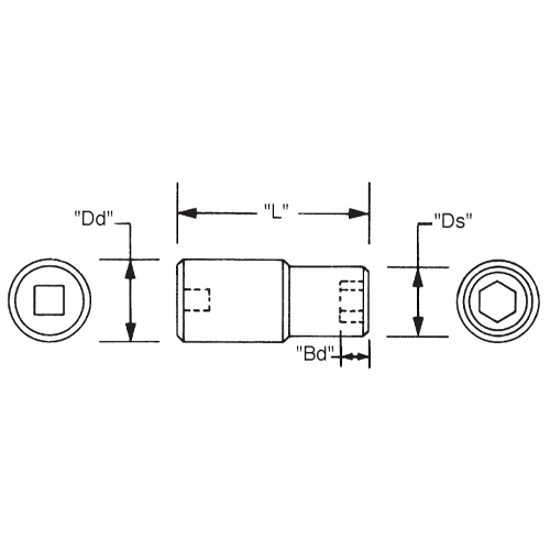 L：38.1mm　　　BD：8.7mm\nDS：20.5mm　　　DD：22.0mm