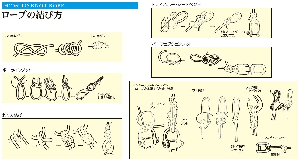 ロープの結び方