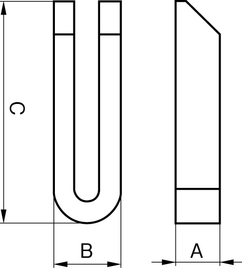 A：15mm、B：25mm、C：80mm