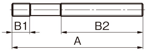 A：100mm、B1：11mm、B2：63mm