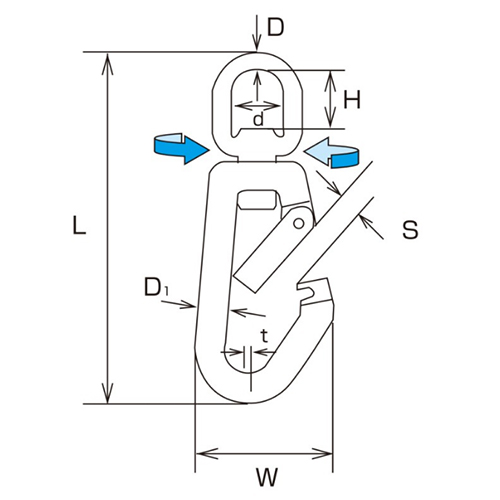 D：8㎜　　　D1：9.5㎜　　　L：123㎜\nW:46mm　　　H：27㎜　　　ｄ：20㎜\nｔ：7㎜　　　Ｓ：13㎜