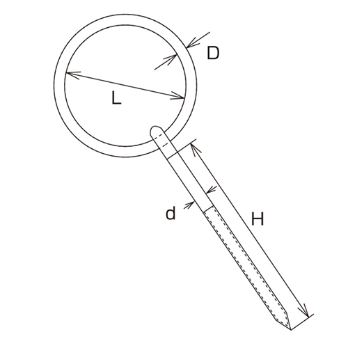 D：7㎜　　　L：50㎜\nH：56㎜　　　ｄ：8㎜