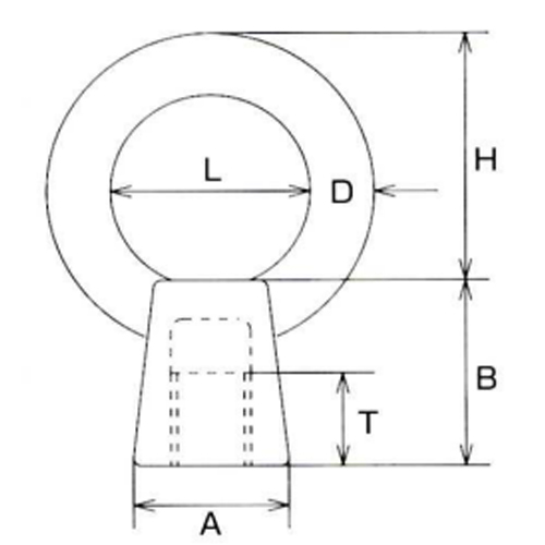 A：20mm　B：24mm　D：8mm\nH：32mm　L：25mm　T：11mm