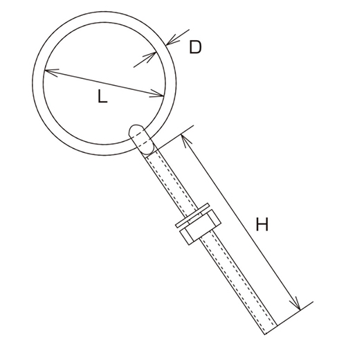 D：9㎜　　　L：50㎜\nH：90㎜　　　捻径：W-3/8