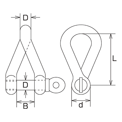 D：6mm　　L：29mm\nB：12mm　　d：12mm
